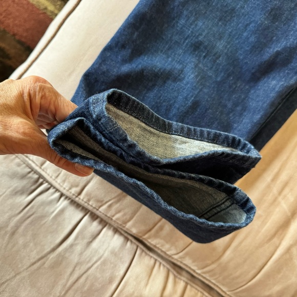 BANANA REPUBLIC. Blue Slim Boyfriend Jeans. Side 32. Unisex. Five Pocket… - Picture 5 of 11